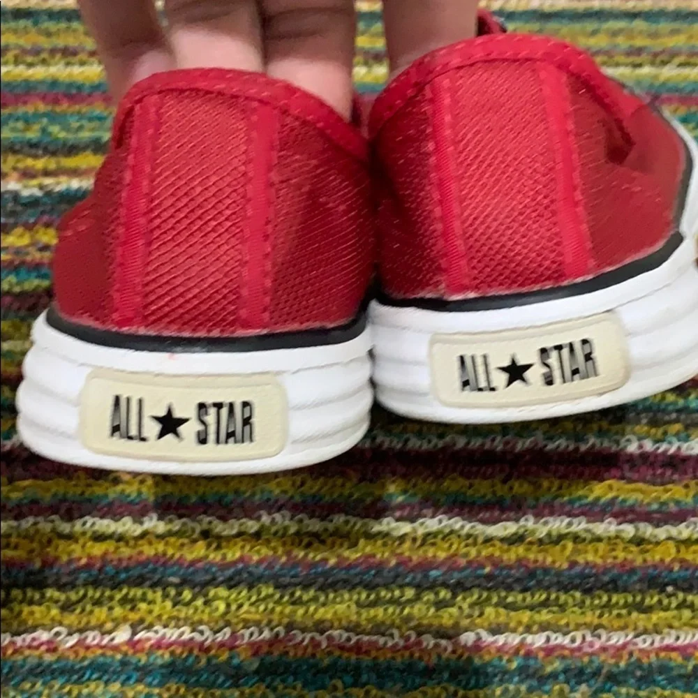 Converse Chuck It Red Mesh Slip on sneakers size 6 - Picture 4 of 8
